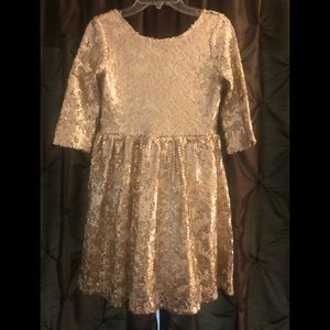 Gold Sequin Dress